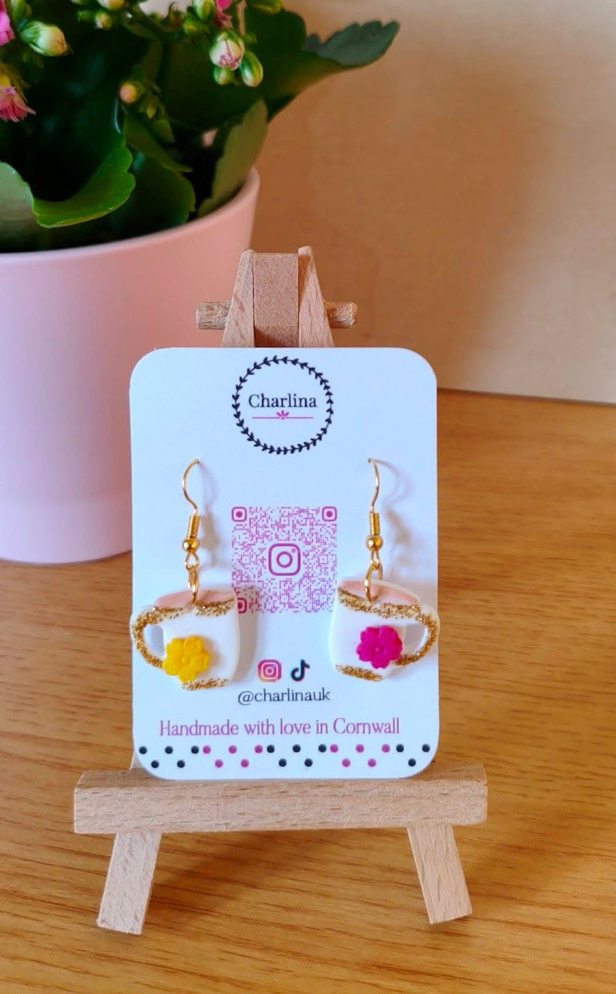 Tea earrings