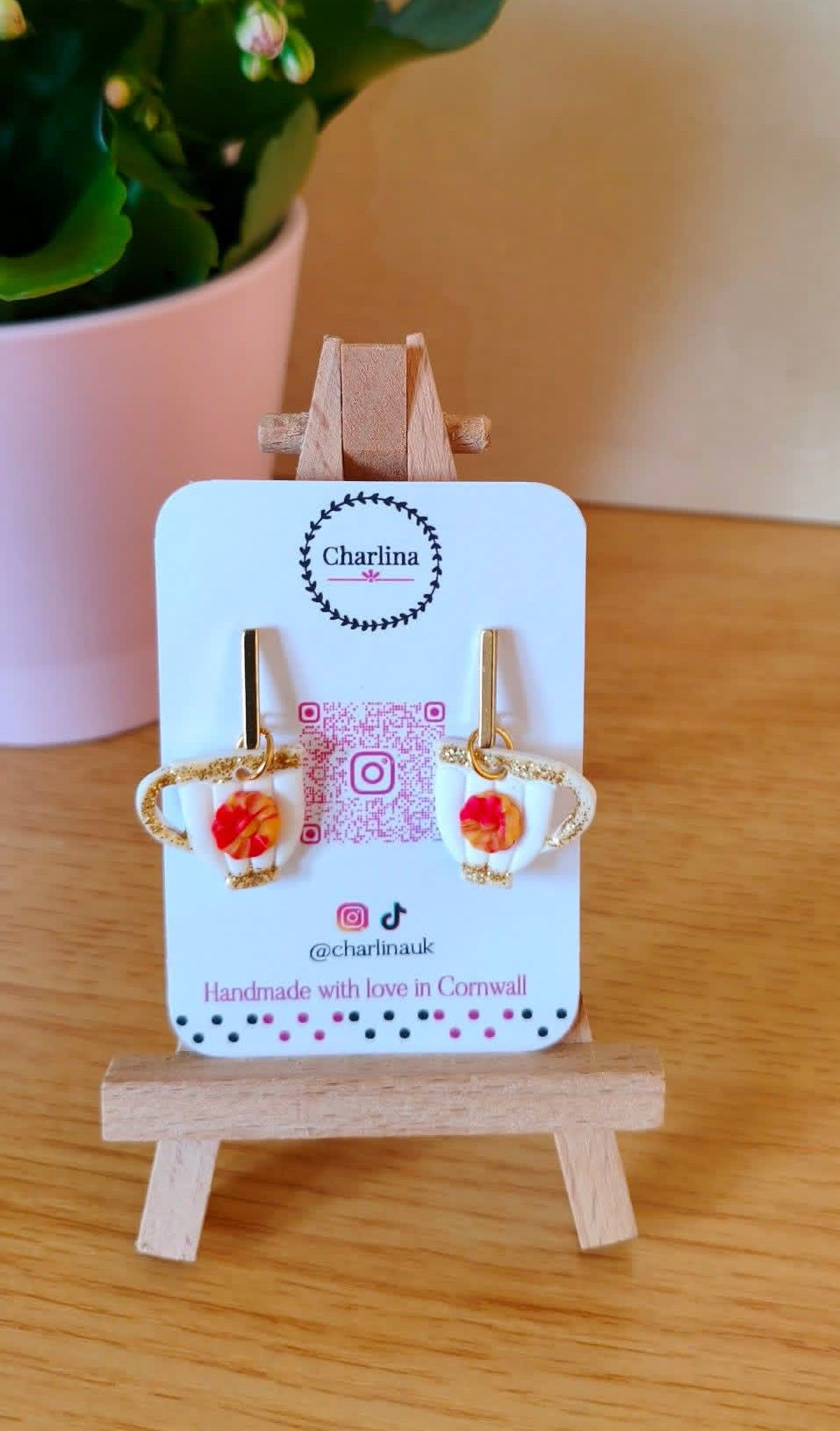 Tea earrings