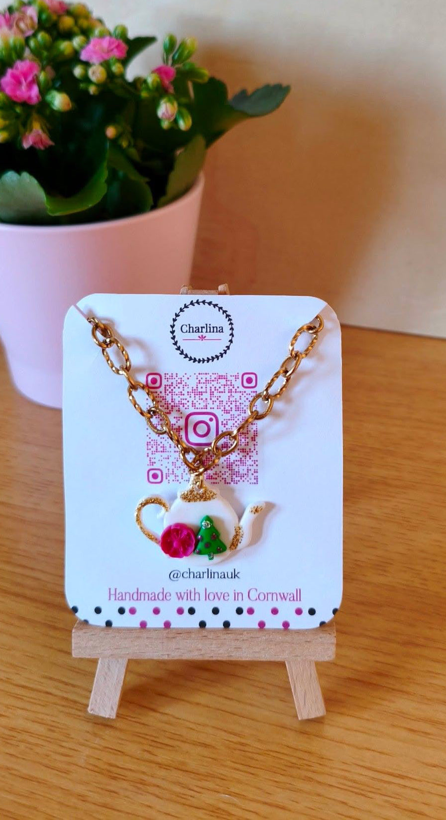 Tea Pot  Necklace