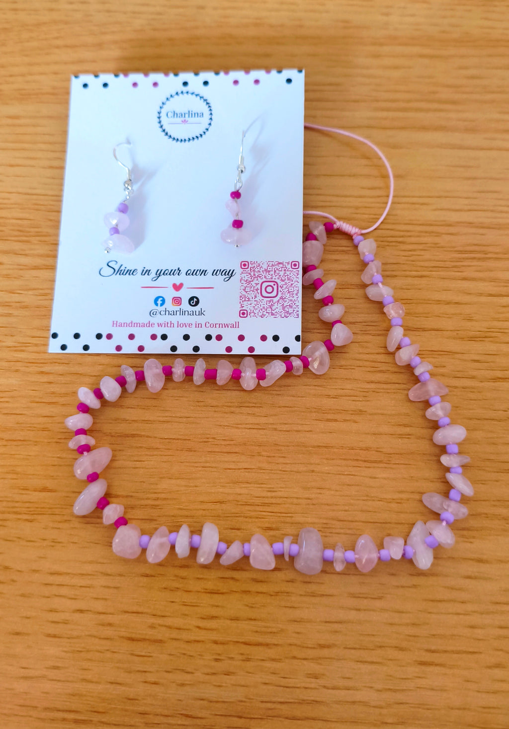🩷Necklace and earring Set💜
